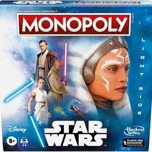 NEW Monopoly Hasbro Gaming Star Wars Light Side Edition Board Game